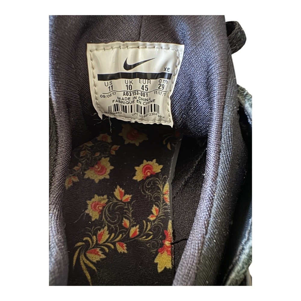 Nike Air Huarache Run Paisley Black Floral Men 11 AO3153-001 SneakerRunning Shoe - Picture 7 of 8